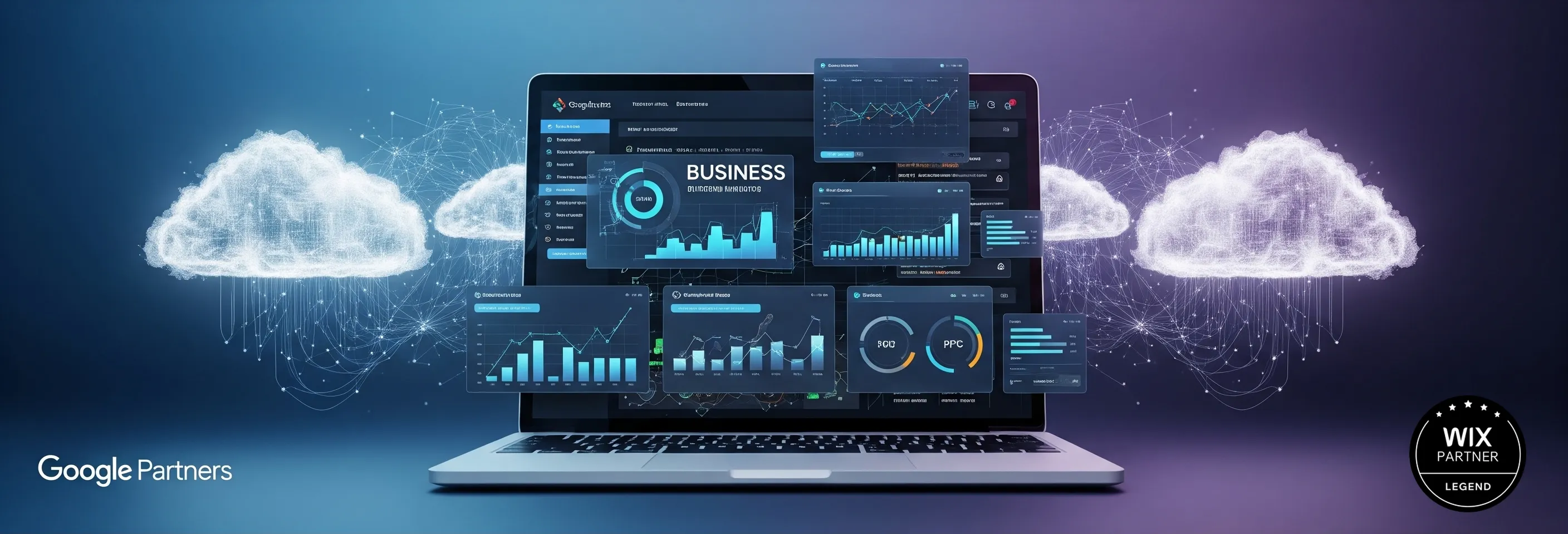 Bespoke cloud systems, professional website design and Google-certified marketing â€” all under one roof, all built by our UK-based team.